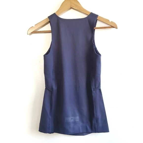 New Adidas by Stella McCartney Yoga Comfort Tank Top In Night Steel NWT Size XS - Picture 9 of 12